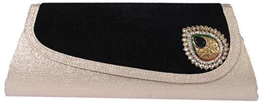Kleio Velvet Broach Clutch