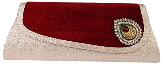 Kleio Velvet Broach Clutch