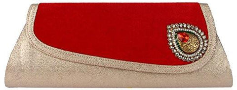 Kleio Velvet Broach Clutch