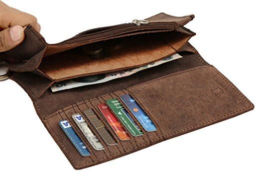 Genuine Hunter Leather Unisex Long Wallet