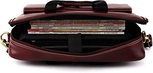 Genuine Leather 14 inch Laptop Messenger Bag
