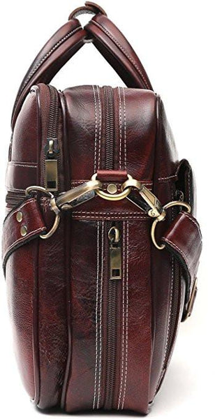 Genuine Leather Brown Laptop Messenger Bag