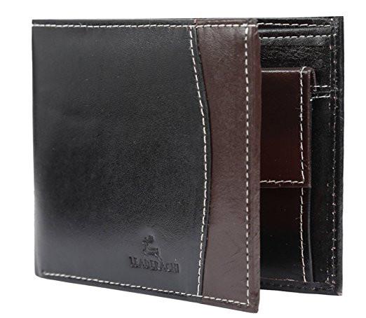 Genuine Ndm Leather Men's Bi-Fold Wallet