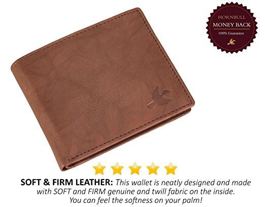Hornbull Men's Brown Wallet and Belt Combo